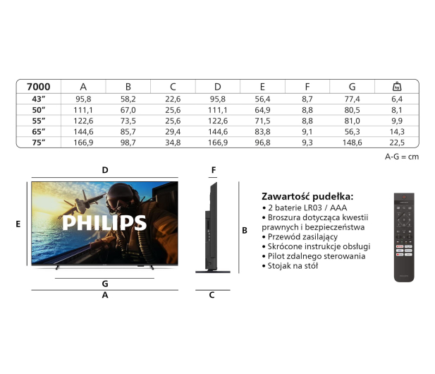 PHILIPS 75" 75PUS7000 4K Ultra HD, Pixel Precise Ultra HD, HDR10+ - 1335617 - zdjęcie 14
